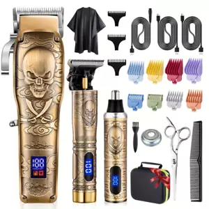 Professional Hair Clippers for Men, Cordless Barber Clippers and Trimmer Set - Picture 1 of 6