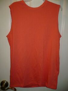 Wonder Nation Boys Tank Top Muscle Shirt Medium (8) Solid Coral Cluster
