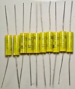 1uf 250V Film Capacitor 1.0uf 250V DC 10% Axial CDE/Illinois 105MWR250K 10/order - Picture 1 of 2