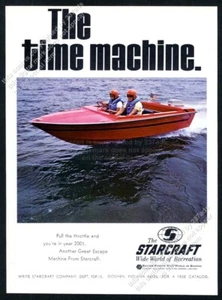 Barco Starcraft 1969 rojo The Time Machine foto anuncio impreso vintage - Imagen 1 de 7