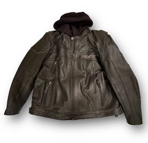 Chaqueta de cuero negra Harley Davidson 3XL triple ventilación para hombre con almohadillas 97026-11VM - Imagen 1 de 23