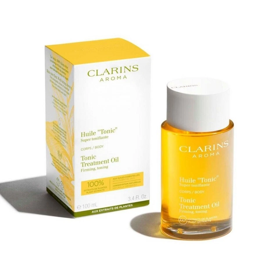 CLARINS TONIC BODY TREATMENT OIL 100% PURE PLANT EXTRACTS FIRMING TONING - 100ml - Immagine 1 di 4