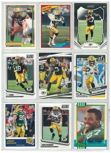Packers Football Card Lot - Paup, Jefferson, Adams, Cobb, Jones (9 Cards) GP1 - Picture 1 of 2