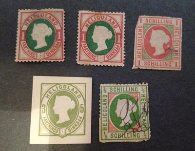 Colección de estampillas Heligoland, rellenos espaciales,  Foto 1 de 2