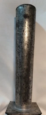 Vintage Old 13" x 3.25" Graduated Pillar Tin Candle Mold - Image 1 of 3