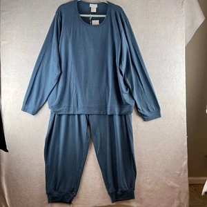 Softies Dream Jersey Crew Neck Pullover Lounge Set Pajama Spring Lake Size 4X/5X - Picture 1 of 18