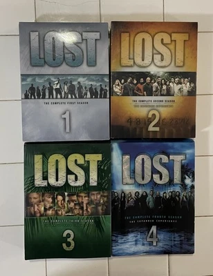 LOST Complete Seasons 1 2 3 4 ABC TV Series DVD Box Set Lot 1-4 TV Show - Image 1 of 4