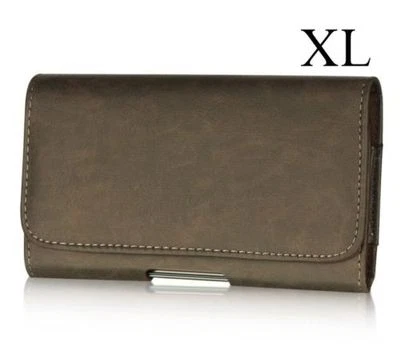 for LG G4 V10 Vista 2 - Horizontal Brown Leather Pouch Belt Clip Case Holster - Image 1 of 4