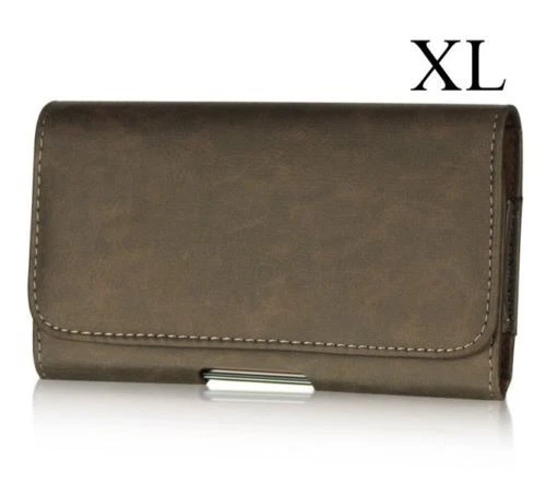 for LG G4 V10 Vista 2 - Horizontal Brown Leather Pouch Belt Clip Case Holster - Image 1 of 4