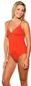 Point Conception WOMEN'S SWIMWEAR ONE PIECE SUIT ONE PIECE ASST Solids all sizes - Picture 1 of 7