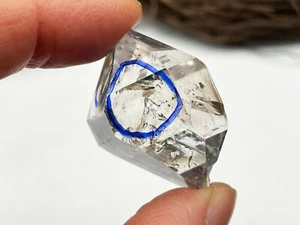 Enhydro quartz crystal Moving bubble Raw Crystal Point Metaphysical E040326 - Picture 1 of 6