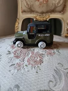 Vintage US Army Diecast Metal Toy Jeep - Picture 1 of 7