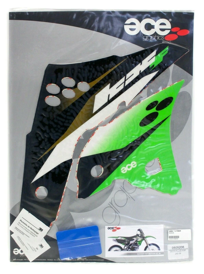 Tankdekor ACE Fluid Dekor Decal Aufkleber Tank Spoiler Kawasaki KX 250F 04-05 - Bild 1 von 1