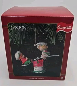 1996 Carlton Cards Campbell Soup Kids Christmas Ornament A Hearty Christmas NOS - Bild 1 von 10