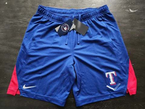 New Men's Texas Rangers Home Plate Franchise Performance Shorts Style N256-199N Cover
