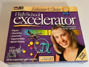 Educator's Choice High School Excelerator 4 Disk Physic Chemistry Geometry Trig - Picture 1 of 5