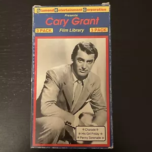 CARY GRANT Film Library 3Pack VHS MOVIES, Charade/His Girl Friday/Penny Serenade - Picture 1 of 3