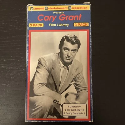 CARY GRANT Film Library 3Pack VHS MOVIES, Charade/His Girl Friday/Penny Serenade - Image 1 of 3