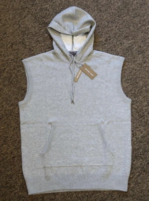 $598 Michael Kors Men's Sleeveles Hoodie - MEDIUM - Heather Gray - Image 1 of 4