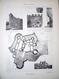 Château de Bonaguil (Lot-et-Garonne) planche début XX° - Picture 1 of 1