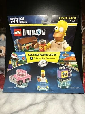 LEGO Dimensions Building Toy Level Pack 71202 The Simpsons Homer Springfield New - Image 1 of 2