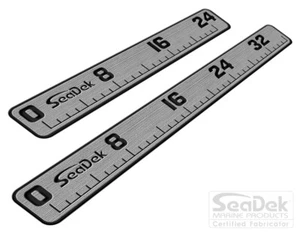 SeaDek 24" 36" Fish Ruler - Marine EVA Mat - Tough Stick On Adhesive - SG/Black - Picture 1 of 7