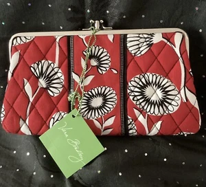 Vera Bradley Clutch Kisslock Wallet Retired Pattern Deco Daisy With Tags NEW - Picture 1 of 5