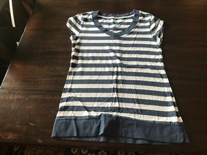 Girl's Size XL SO Navy and White V-Neck T-Shirt - Picture 1 of 3