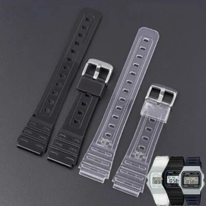 Replacement Strap For Casio 18mm Watch Fits F91W/F84/F105/108/A158/168/AE1200 - Picture 1 of 21
