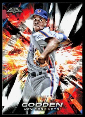 Dwight Gooden 2018 Topps Fire #3 TOUCHED COENERS - Image 1 of 2