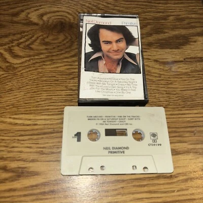 Neil Diamond Primitive Cassette 1984 Columbia CBS PCT 39199 - Image 1 of 3