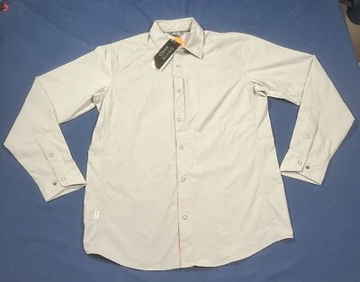 Orvis Hunting Shirt Men's Medium Gray Long Sleeve Stretch Chest Pocket Wicking - Image 1 of 4