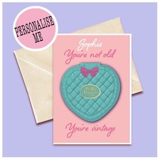 Vintage Polly Pocket Inspired Birthday Funny Toy Greeting Card Rare 90s gift