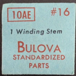 NOS NUOVO originale Bulova Cal. 10AE 10AXCS 10AECS 10AN # 16 parte dell'orologio con stelo di carica - Foto 1 di 2