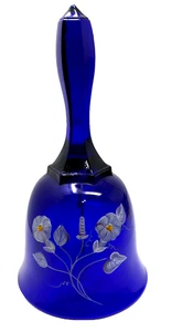 VINTAGE FENTON "KOBALTBLAU" GLOCKE SIGNIERT VON LISA G. - Bild 1 von 8