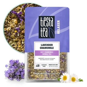 - Té de hierbas de manzanilla lavanda | Hoja suelta | Mezcla calmante con manzanilla,... - Imagen 1 de 9