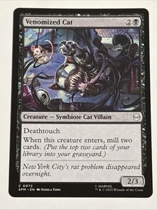 Magic The Gathering Universes Beyond: Spider-man Venomized Cat 0072 casi nuevo - Imagen 1 de 2