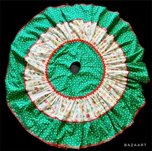 Weihnachtsbaum Rock Landhaus Kern Calico Micro Blumen Retro Print 70er Jahre - Bild 1 von 3