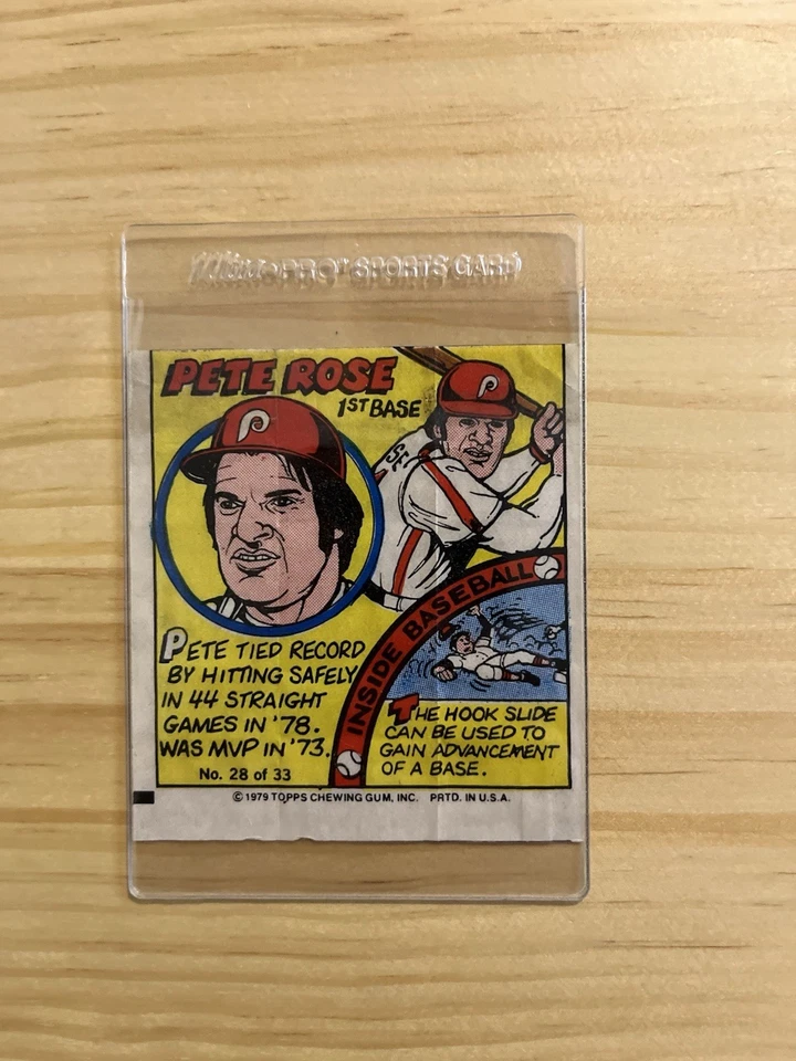 1979 Topps/Bazooka Gum Comic #28 - Pete Rose - Very Good Condition - Image 1 of 1