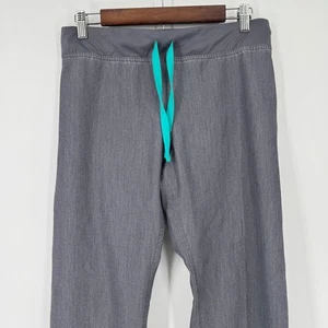 FIGS Technical Collection Scrub Pants Damen Small grau türkis Kordelzug - Bild 1 von 8