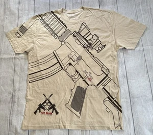 7.62 Design Sturmgewehr Grafik T-Shirt Get Some Gr. XL Marine Army hellbraun beige - Bild 1 von 7