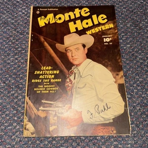 Monte Hale Western 32 Movie Cowboy, 1949 Fawcett Comics Golden Age - Picture 1 of 7