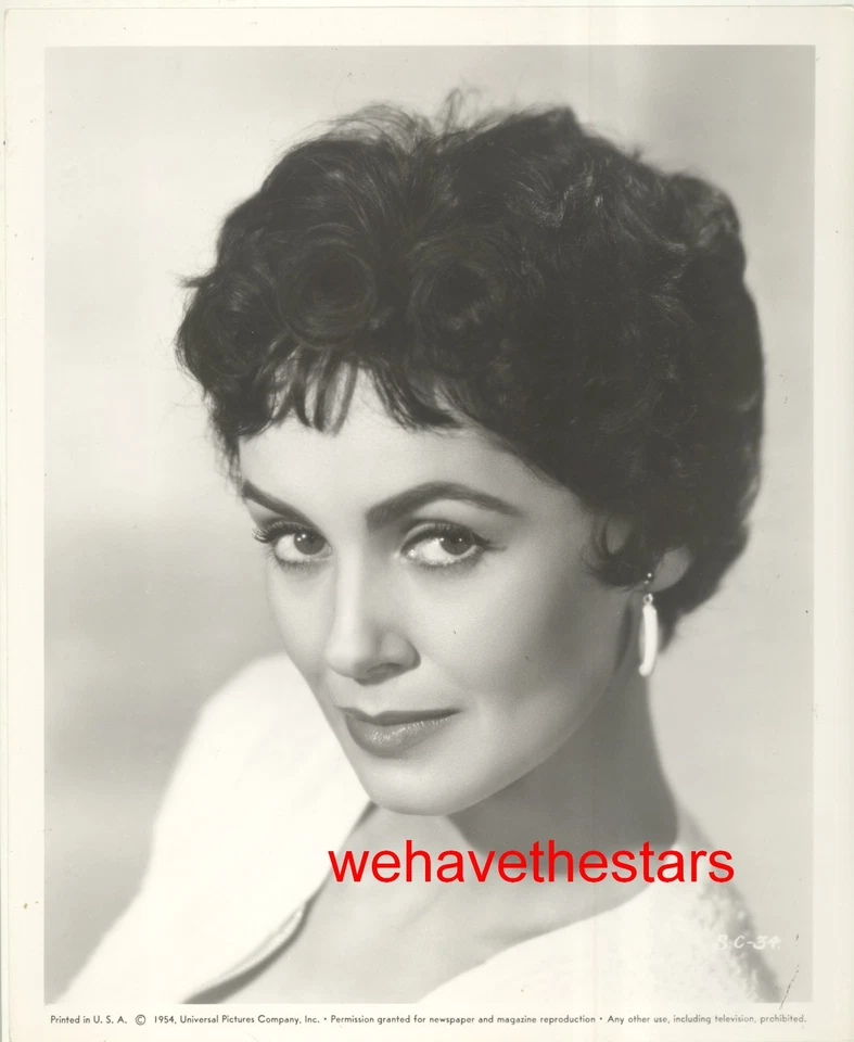 Retrato publicitário vintage Susan Cabot BEAUTY '54 ESTRELA TRÁGICA - Imagem 1 de 1
