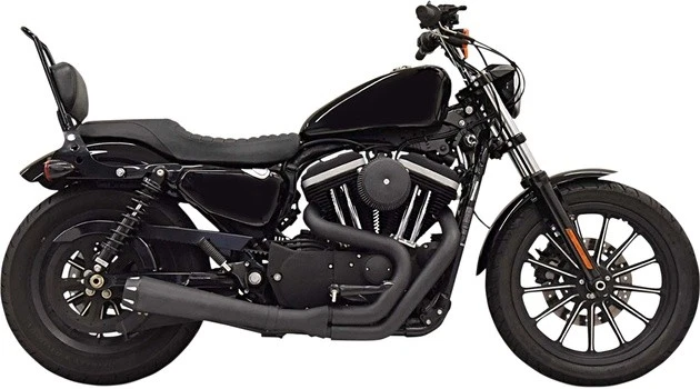 Bassani Xhaust Road Rage Megaphone/Upswept Full Exhaust System Black 1X52RB - Image 1 of 1
