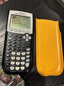 Orange TI-84 Plus School Edition Graphing Calculator - Tested - Picture 1 of 3