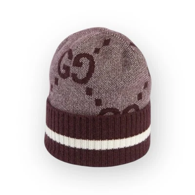 Gorro Gucci GG Cashmere Sienna Marfil Monograma Talla M Foto 1 de 4