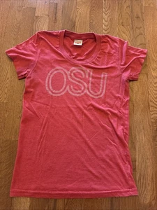 Ohio State Buckeyes OSU T-Shirt Women’s size Small Red  Short Sleeve Tee Homage - Picture 1 of 6