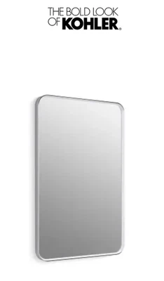 Espejo de pared Kohler K-31364-CPL Essential 24" W x 36" H con marco de metal de transición Foto 1 de 2