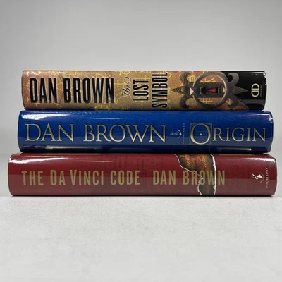 Dan Brown The Da Vinci Code LOT OF 3 TRUE First Printing Origin Lost Symbol HC Foto 1 de 4