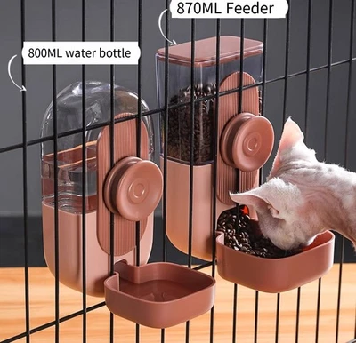 Dispensador de agua colgante para gatos, fuente para beber para perros, alimentador automático Foto 1 de 4